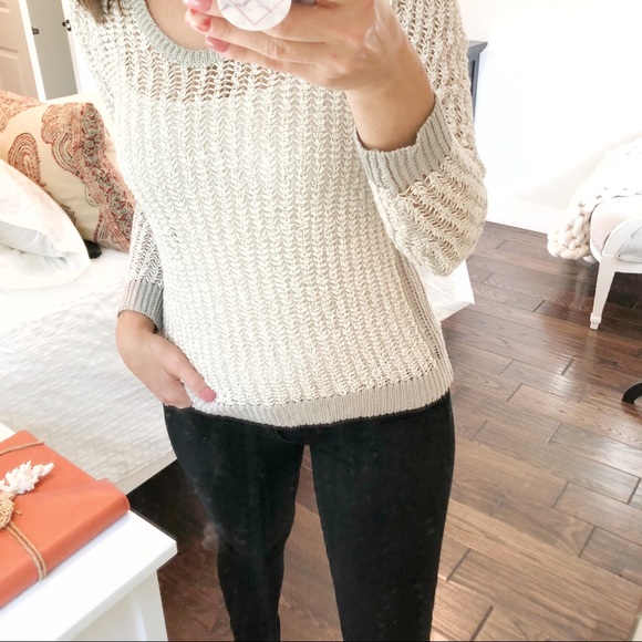 Lou & Grey Sweaters - Lou & Grey hi-lo open knit sweater.Career, luxe